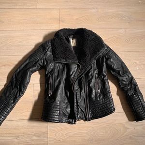 A&F Leather Moto Jacket